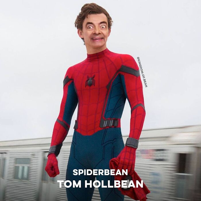 Tom Holland (Spiderman) como Mr. Bean
