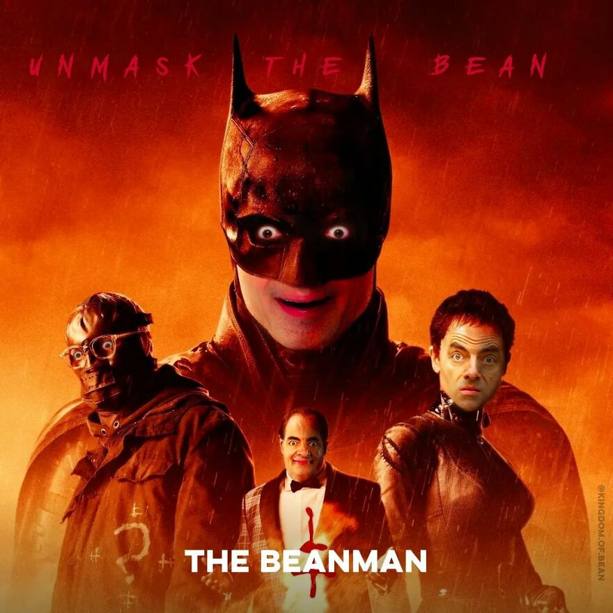 The Cast Of Batman As Mr. Bean