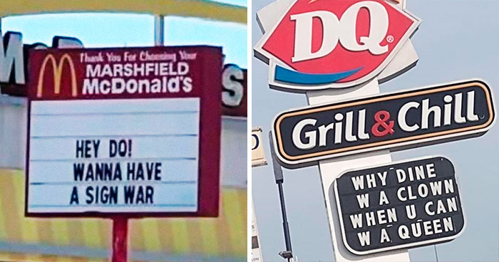 Hilarious Billboard War Between McDonald’s And Dairy Queen In Missouri Is Getting Serious