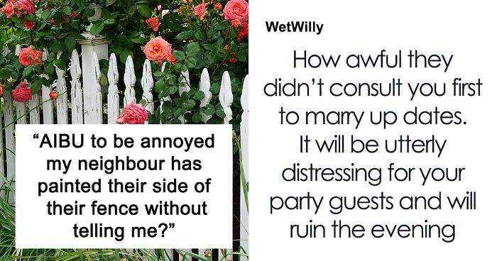 Person Says Their Side Of The Fence Looks Awful After Neighbor Painted Only Theirs