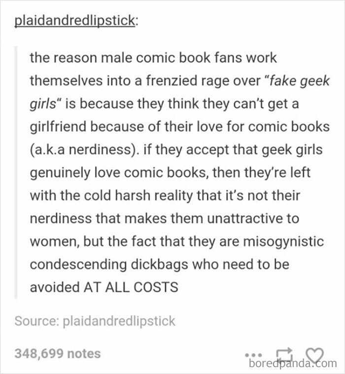 The Most High Effort Title Of All Time Yall. Geek Girls Are Valid. Neckbeards Are Not Valid