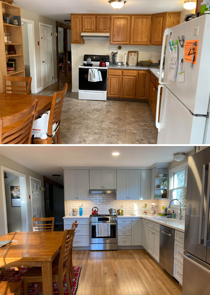Before And After Kitchen In New Hampshire