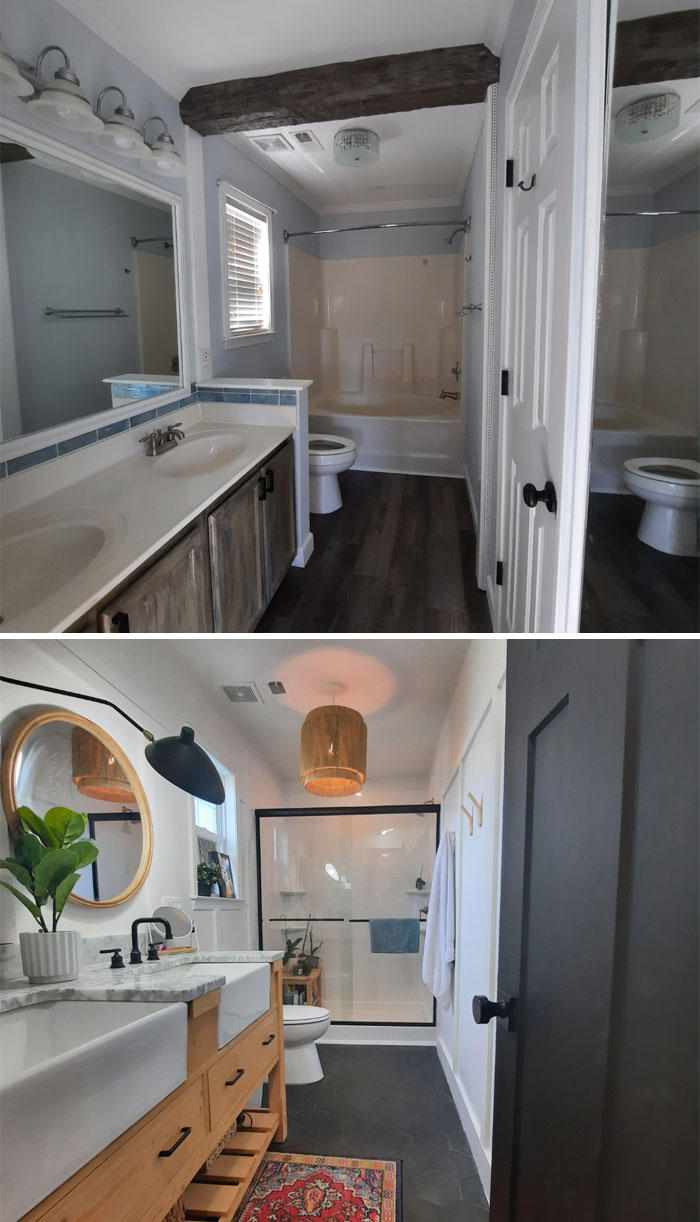 Master Bathroom Before And After In Wilmington, Nc