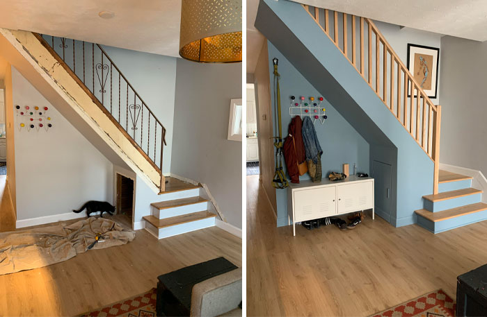 My Stair Refit. Before During And After. Took About Two Weeks. Toronto