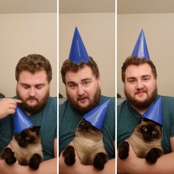 My Best Friend Was Born 3 Years Ago And I Just Had To Get Us Matching Hats. He Brings So Much Happiness To My Life