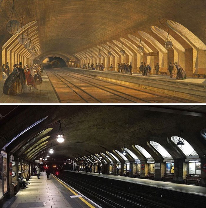 The World's Oldest Underground Station 157 Years Apart