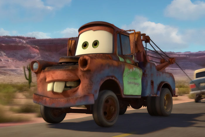 Mater carrying a car 