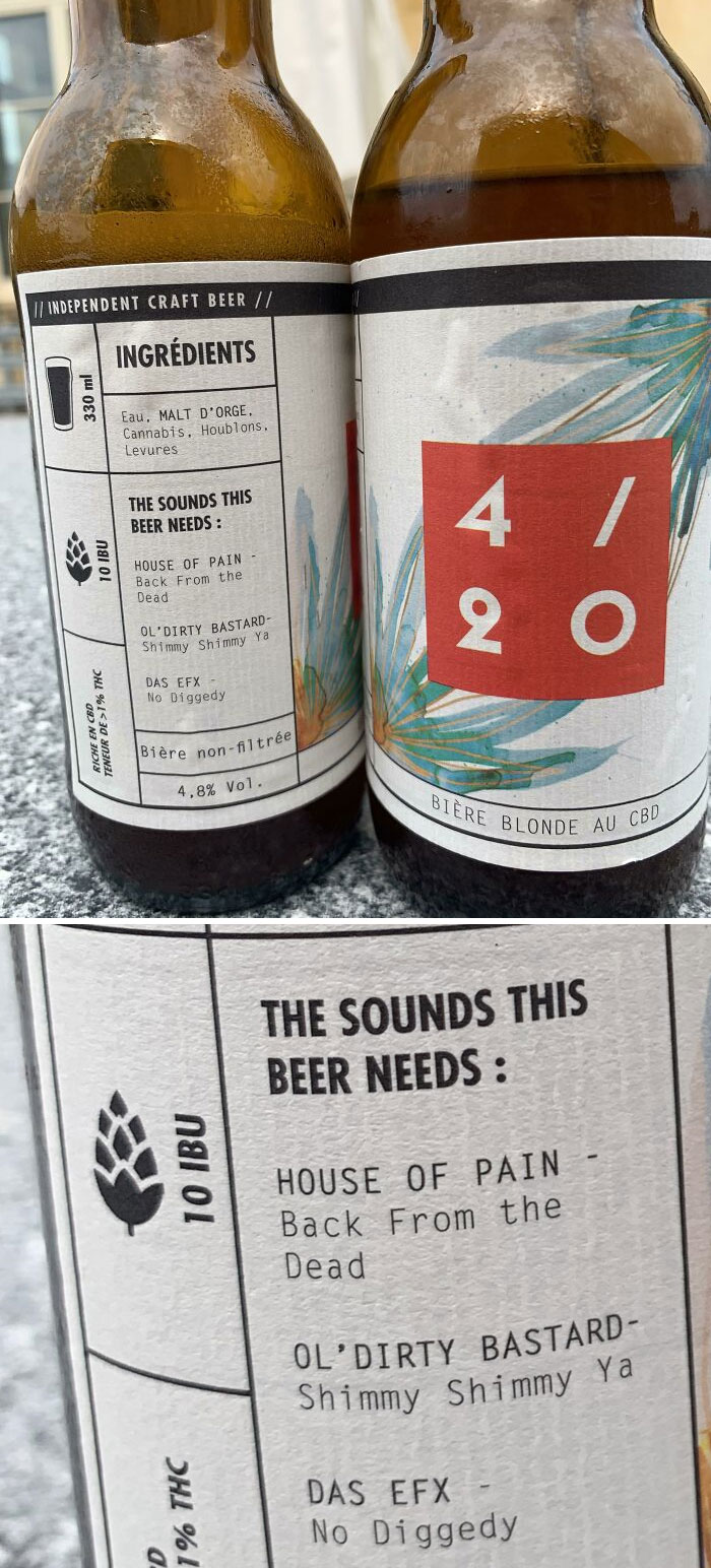 My Beer Has Tips On What To Listen To While Drinking It. Cheers