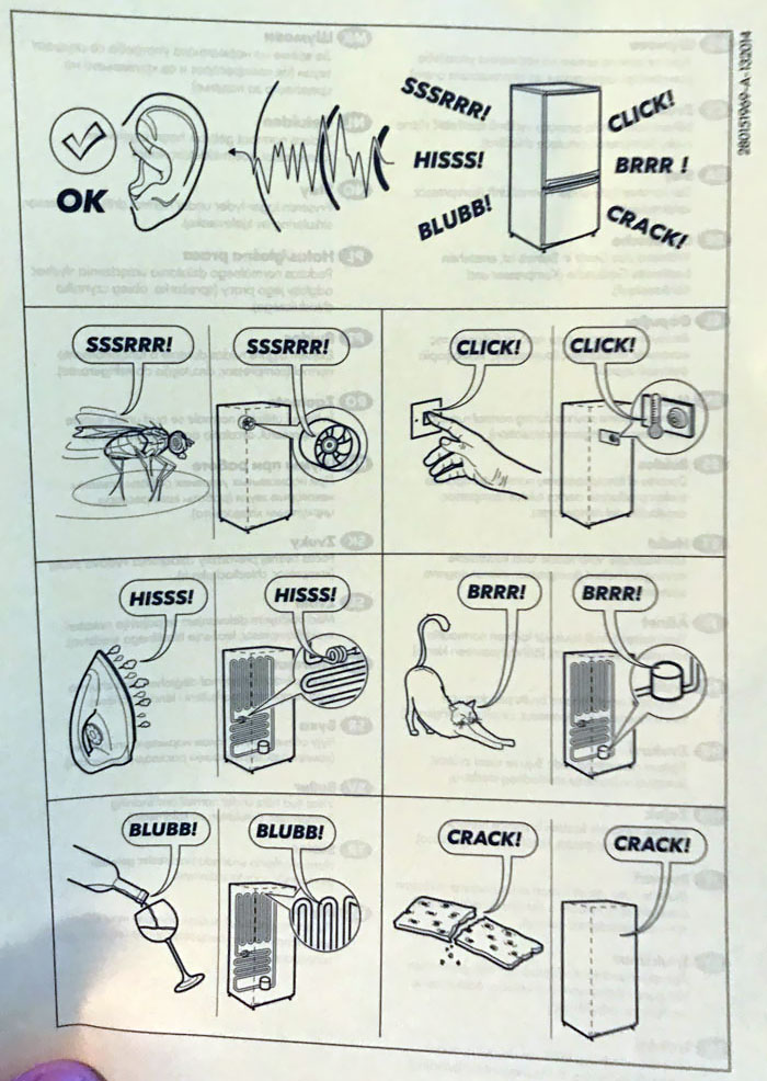 My New Fridge Came With An Explication Of Sounds