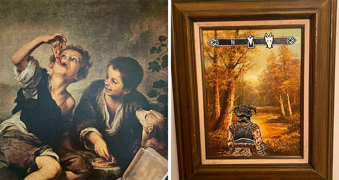 30 Paintings From Thrift Stores And Garage Sales That Were Upgraded By Other Artists (New Pics)