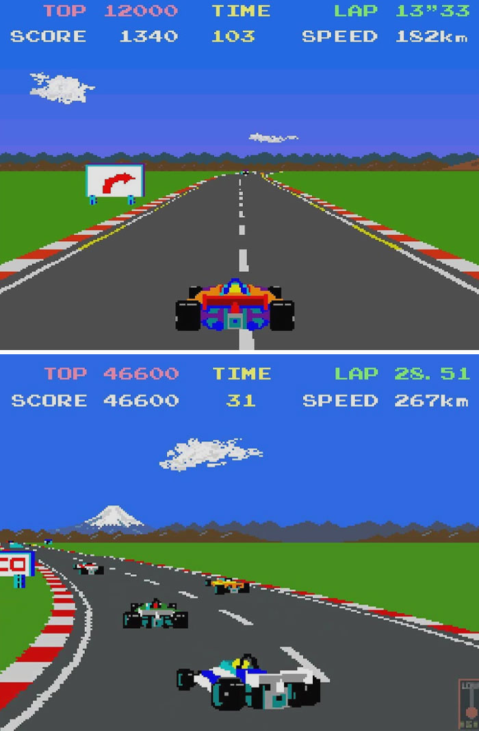 Pole Position racing game gameplay 