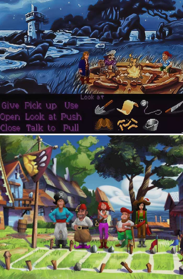 Monkey Island 2: Lechuck's Revenge village life gameplay 