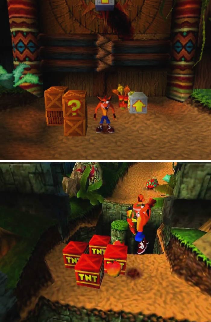 Crash Bandicoot jumping Crash gameplay 