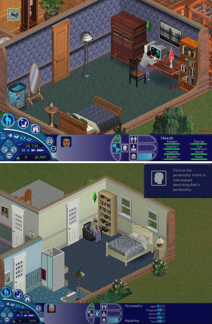 The Sims life simulation gameplay 
