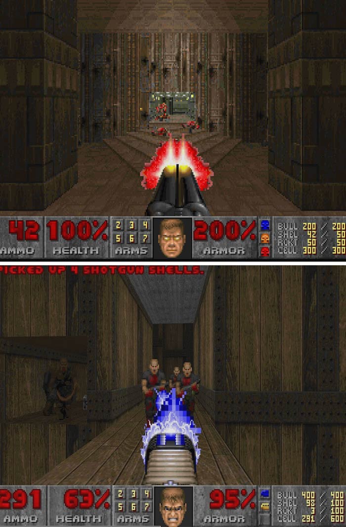 Doom II: Hell On Earth shooting game gameplay 
