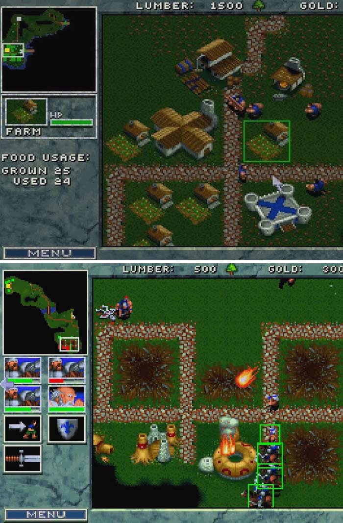 Warcraft: Orcs & Humans strategic game gameplay 