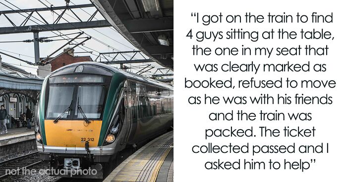 Guy’s Booked Train Seat Gets Taken By Arrogant Passenger, He Does The Same With First Class Seat Because The Conductor Couldn’t Help Him About It