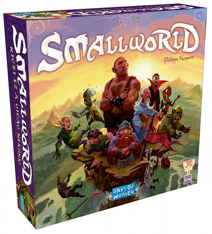 Smallworld strategy board game box featuring fantasy characters set against a scenic background for cozy game nights.