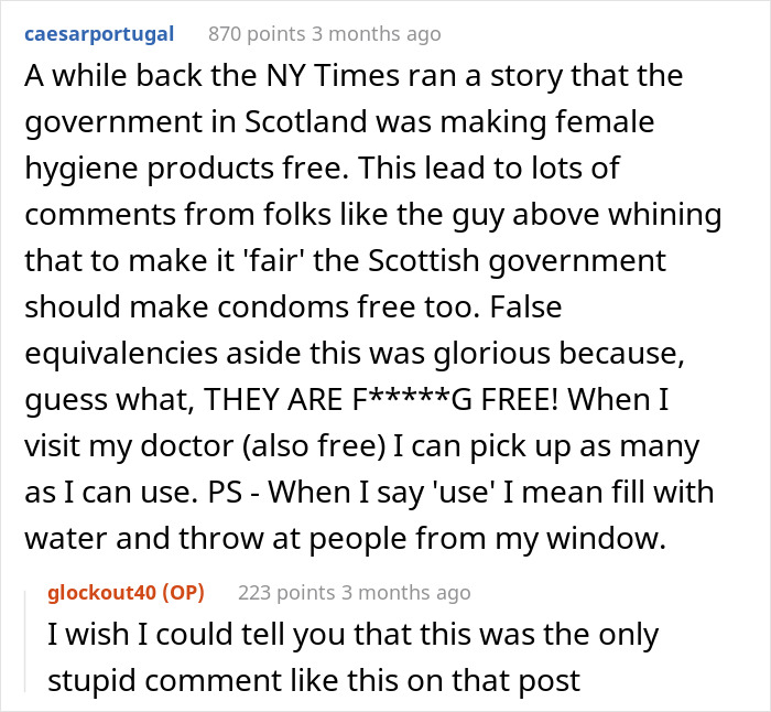 Commenter Makes A Fool Of Himself By Mistaking This Teacher’s Initiative To Provide Tampons To School Girls With Contraception Commenter Makes A Fool Of Himself By Mistaking This Teacher’s Initiative To Provide Tampons To School Girls With Contraception