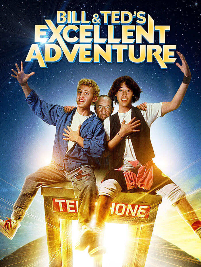 Poster for Bill & Ted’s Excellent Adventure movie