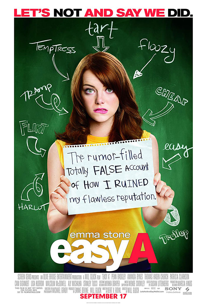 Poster for Easy A movie