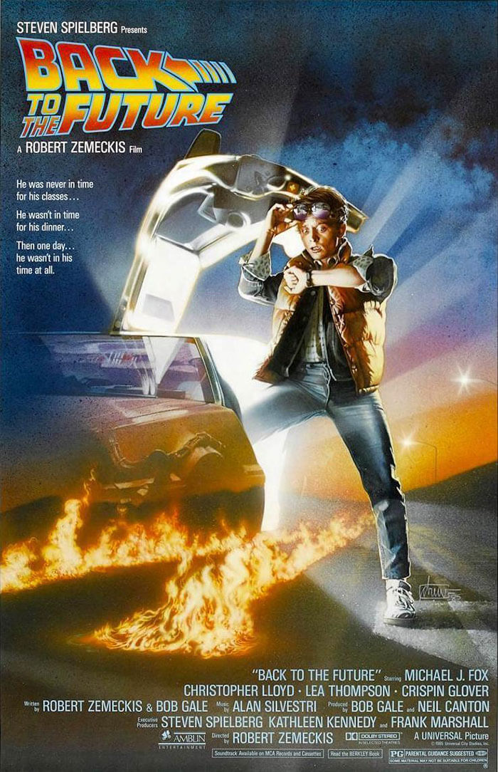 Poster for Back to the Future movie