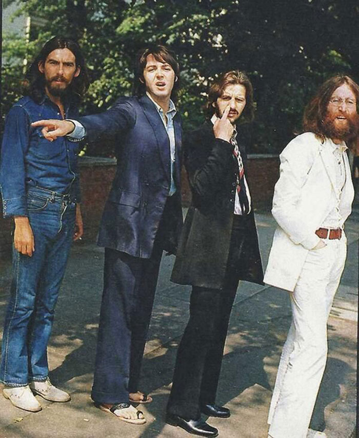 The Beatles Waiting To Cross Abbey Road, 1969. Photo By Ian Macmillan