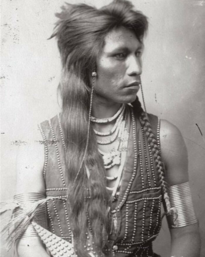 Shoshone Warrior Mooragootch In A Photograph Taken In 1884