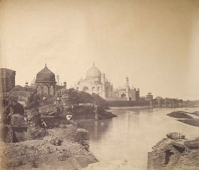 One Of The Earliest Photos Of The Taj Mahal, India, 1850s