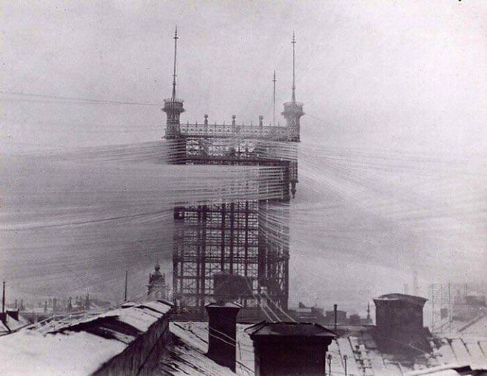 Thousands Of Telephone Lines, Stockholm, 1890