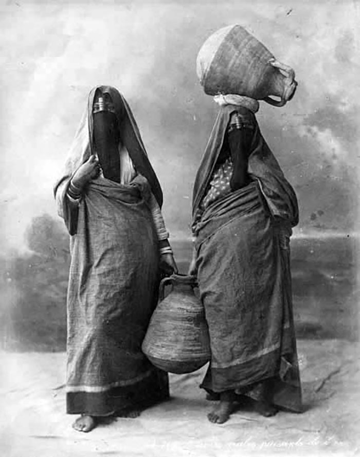 Two Women Carrying Water, Egypt, 1880