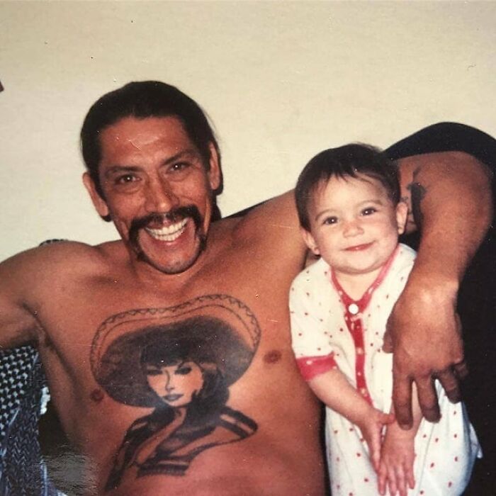 Danny Trejo With Daughter, 90s