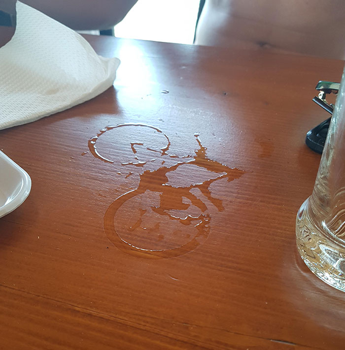 Glass Mark Looks Like A Bike