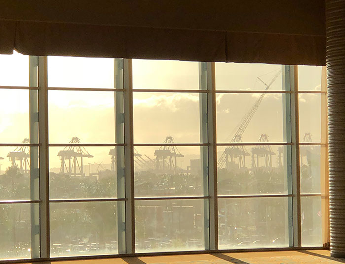 The View From This Ballroom Looks Like An AT-AT Construction Site