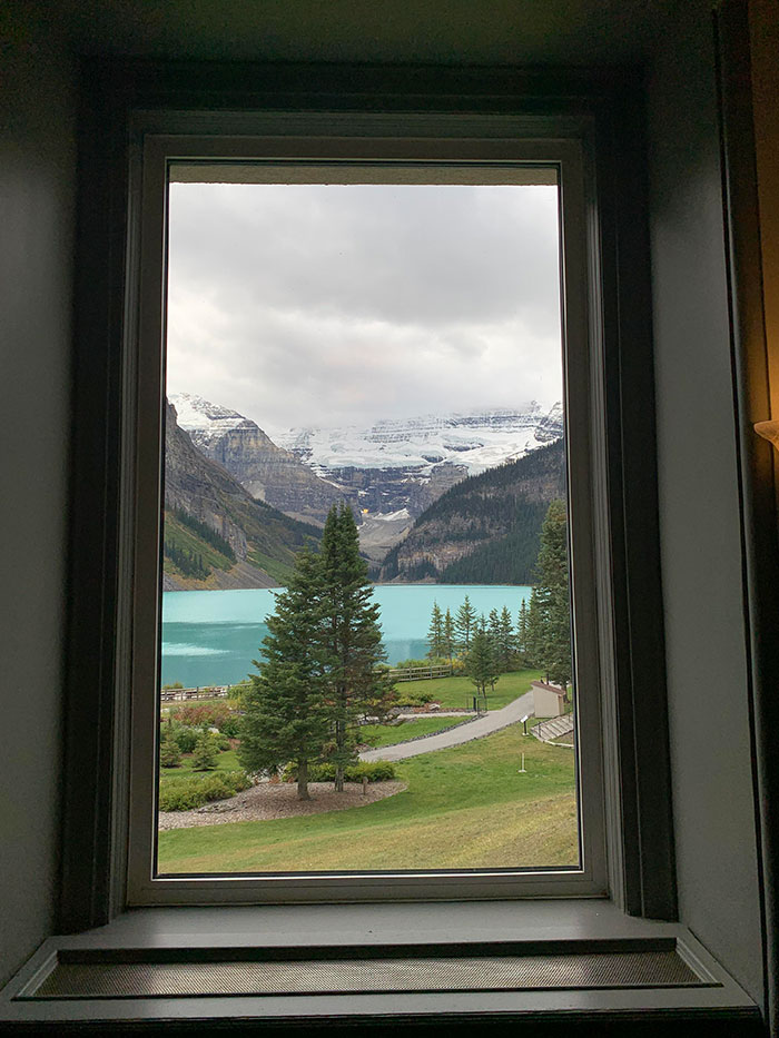 This Window Inside The Fairmont Lake Louise Looks Like A Painting