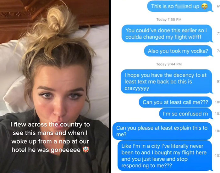 This Guy Ditched His Date While She Was Napping At The Hotel After She Flew Across The Country To Meet Him