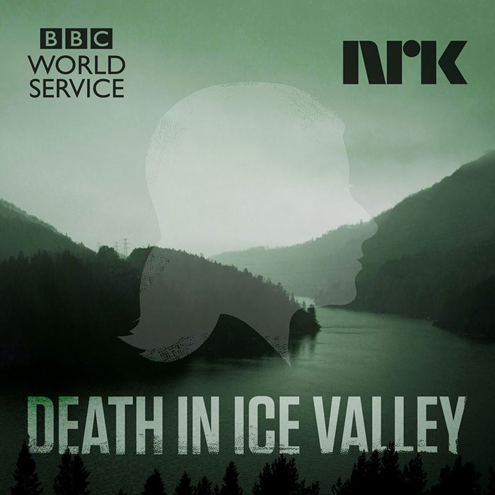 The cover art for the podcast called Death in Ice Valley