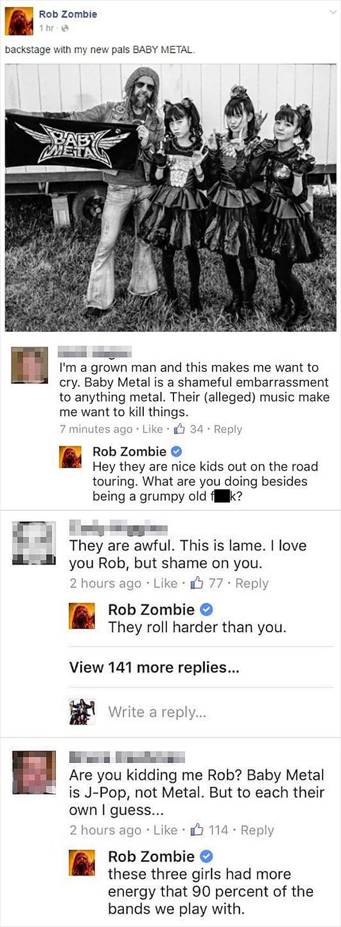 Rob Zombie Taking On Anyone Who Wants To Gatekeep Metal