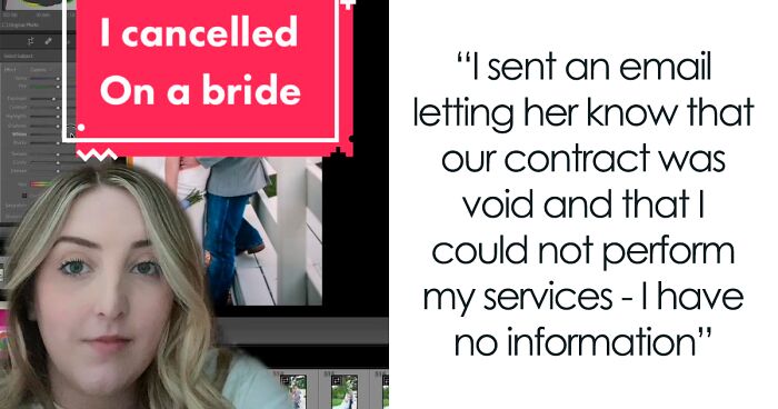 People Side With Wedding Photographer Who Canceled On Bride The Night Before Her Big Day