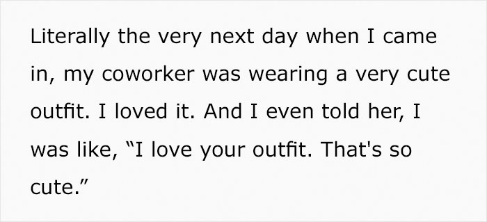 Plus-Size Woman Quits Job After Being Told To 'Cover Her Stomach' Despite All Of Her Petite Coworkers Wearing Similar Clothes Plus-Size Woman Quits Job After Being Told To 'Cover Her Stomach' Despite All Of Her Petite Coworkers Wearing Similar Clothes