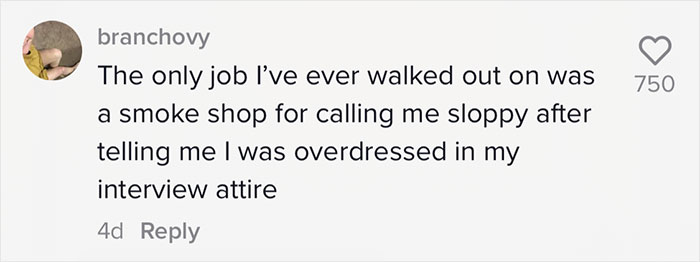 Plus-Size Woman Quits Job After Being Told To 'Cover Her Stomach' Despite All Of Her Petite Coworkers Wearing Similar Clothes Plus-Size Woman Quits Job After Being Told To 'Cover Her Stomach' Despite All Of Her Petite Coworkers Wearing Similar Clothes