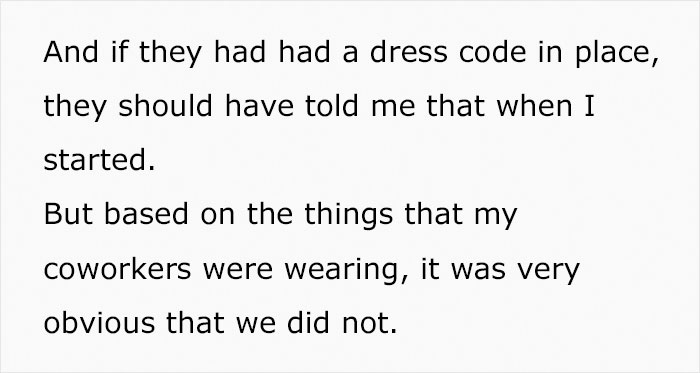 Plus-Size Woman Quits Job After Being Told To 'Cover Her Stomach' Despite All Of Her Petite Coworkers Wearing Similar Clothes Plus-Size Woman Quits Job After Being Told To 'Cover Her Stomach' Despite All Of Her Petite Coworkers Wearing Similar Clothes