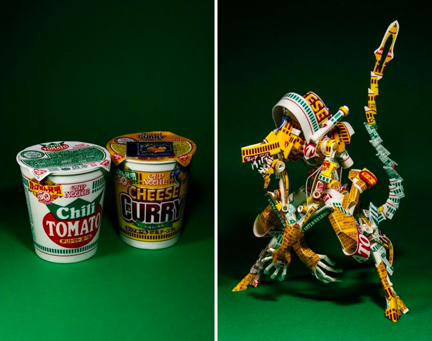 A Japanese Artist Gives Food Packages A Second Life By Turning Them Into Works Of Art (20 New Pics)