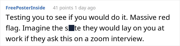 “Just Had A Zoom Job Interview, And The Recruiter Asked Me To ‘Show Her Around The Room’” “Just Had A Zoom Job Interview, And The Recruiter Asked Me To ‘Show Her Around The Room’”