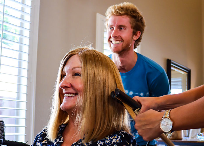 “I Don’t Mind Being Sick But I Mind Looking Sick”: Mom Receives Beautiful Wig Made Out Of Her Son’s Hair After Cancer Treatment Hair Loss