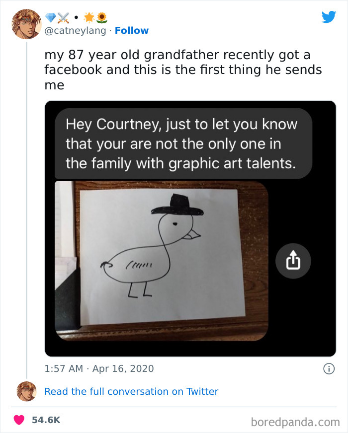 Wholesome Grandpa With Artistic Skills