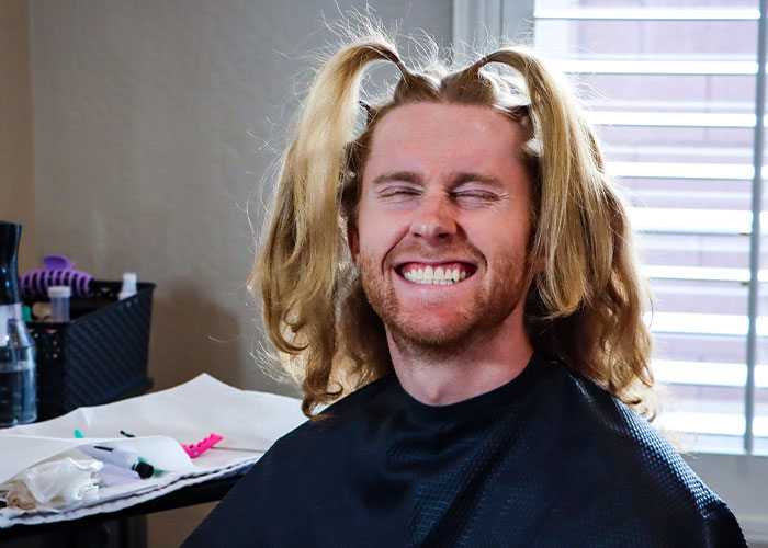 “I Don’t Mind Being Sick But I Mind Looking Sick”: Mom Receives Beautiful Wig Made Out Of Her Son’s Hair After Cancer Treatment Hair Loss