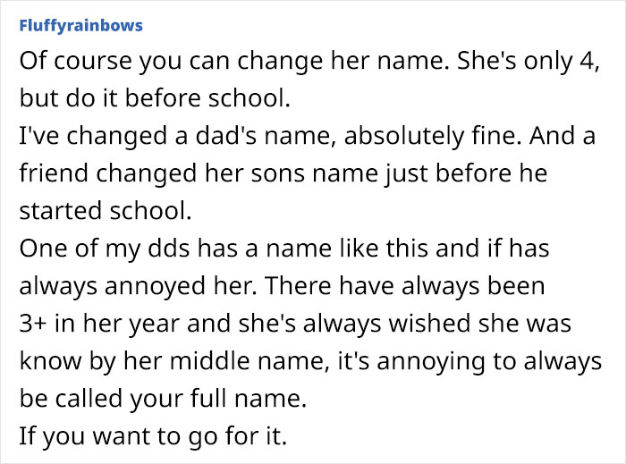“I Love Her Name But HATE It’s So Common Now”: Mom Asks If She's Being Unreasonable For Wanting To Change Her 4-Year-Old’s Name “I Love Her Name But HATE It’s So Common Now”: Mom Asks If She's Being Unreasonable For Wanting To Change Her 4-Year-Old’s Name