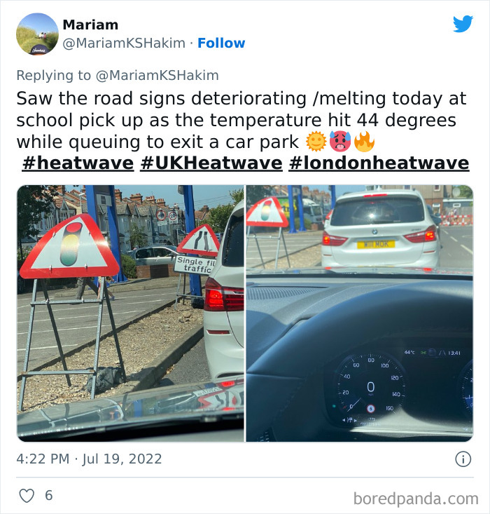 Road Signs Have Started Melting