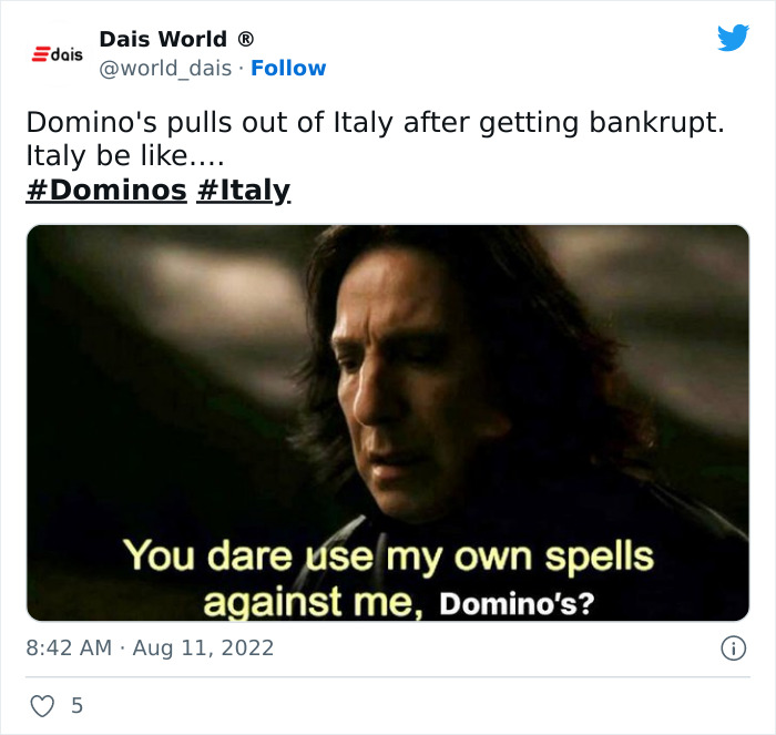 Folks React To Domino’s Pizza Closing Its Doors To The Last Store In Italy After Failing To Impress Locals